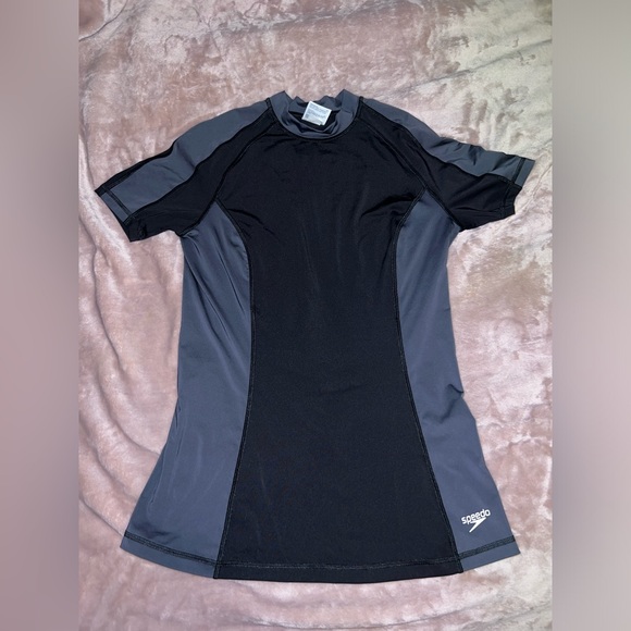 Speedo swim shirt, size small, black and grey - Picture 1 of 1